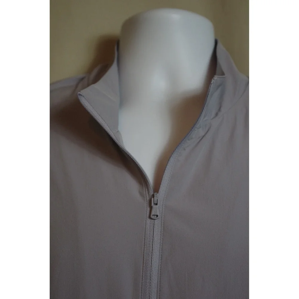Johnnie-O Axis Featherweight Vest Men XL Seal Grey Full Zip UPF 50 JMVT1500 NEW